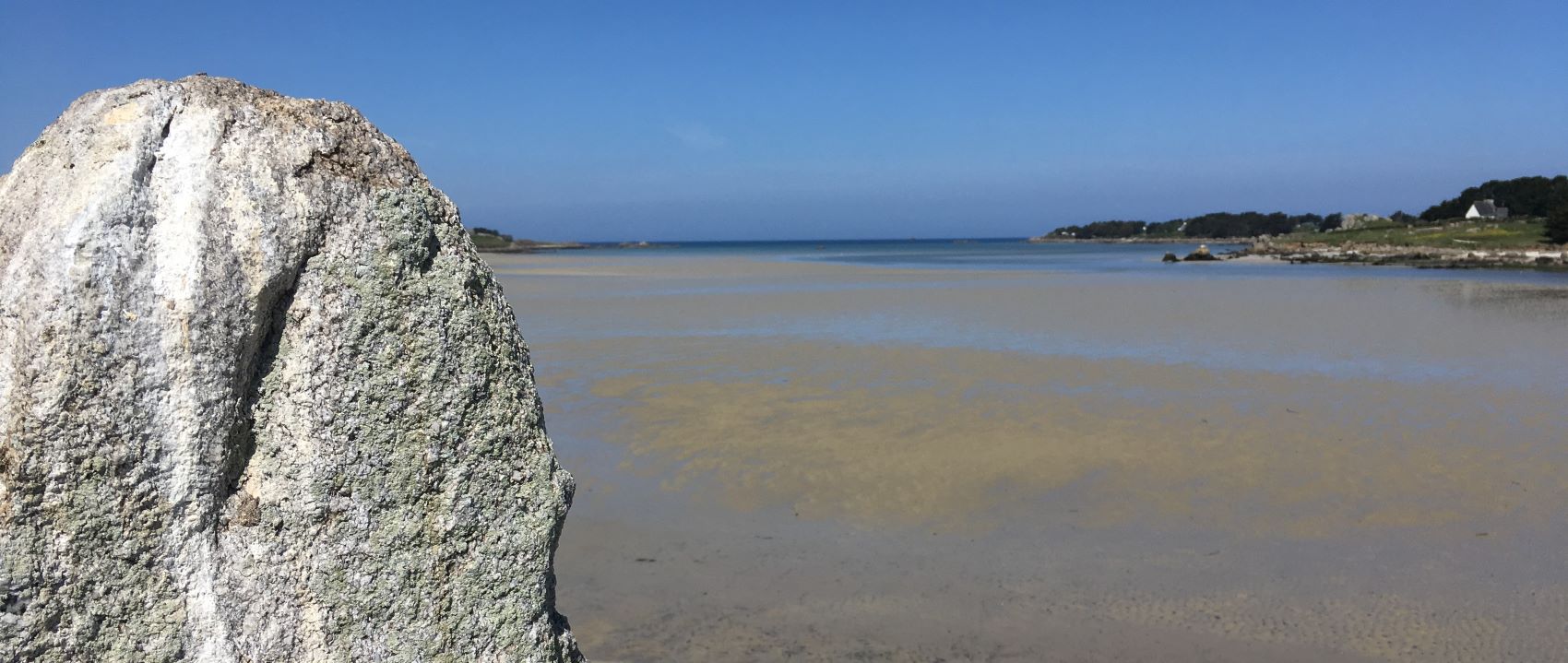 un estuaire breton à marée basse